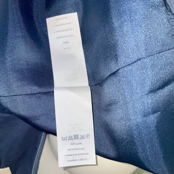 NWT J Crew Alexia Strapless Silk A Line Pebble Blue Dress New Cocktail Formal 2 - Picture 14 of 15